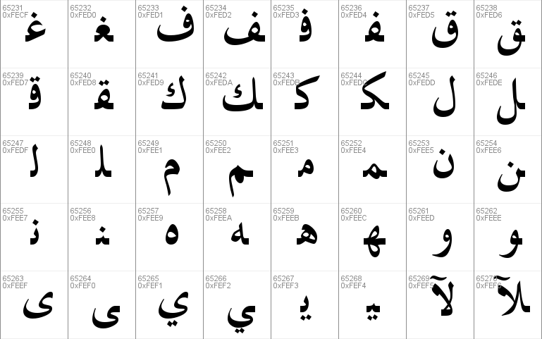traditional arabic font download